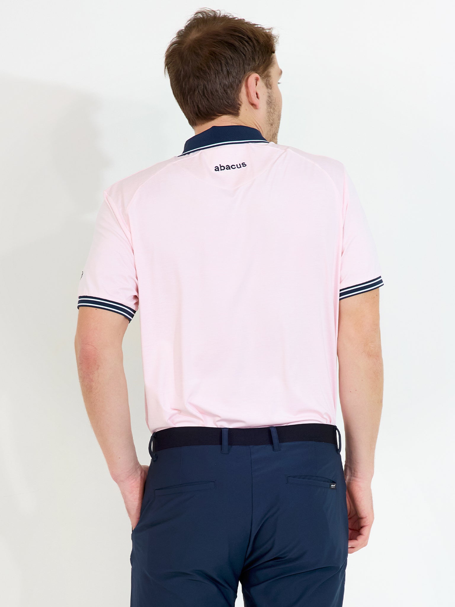 Mens Spey drycool polo - lt.pink