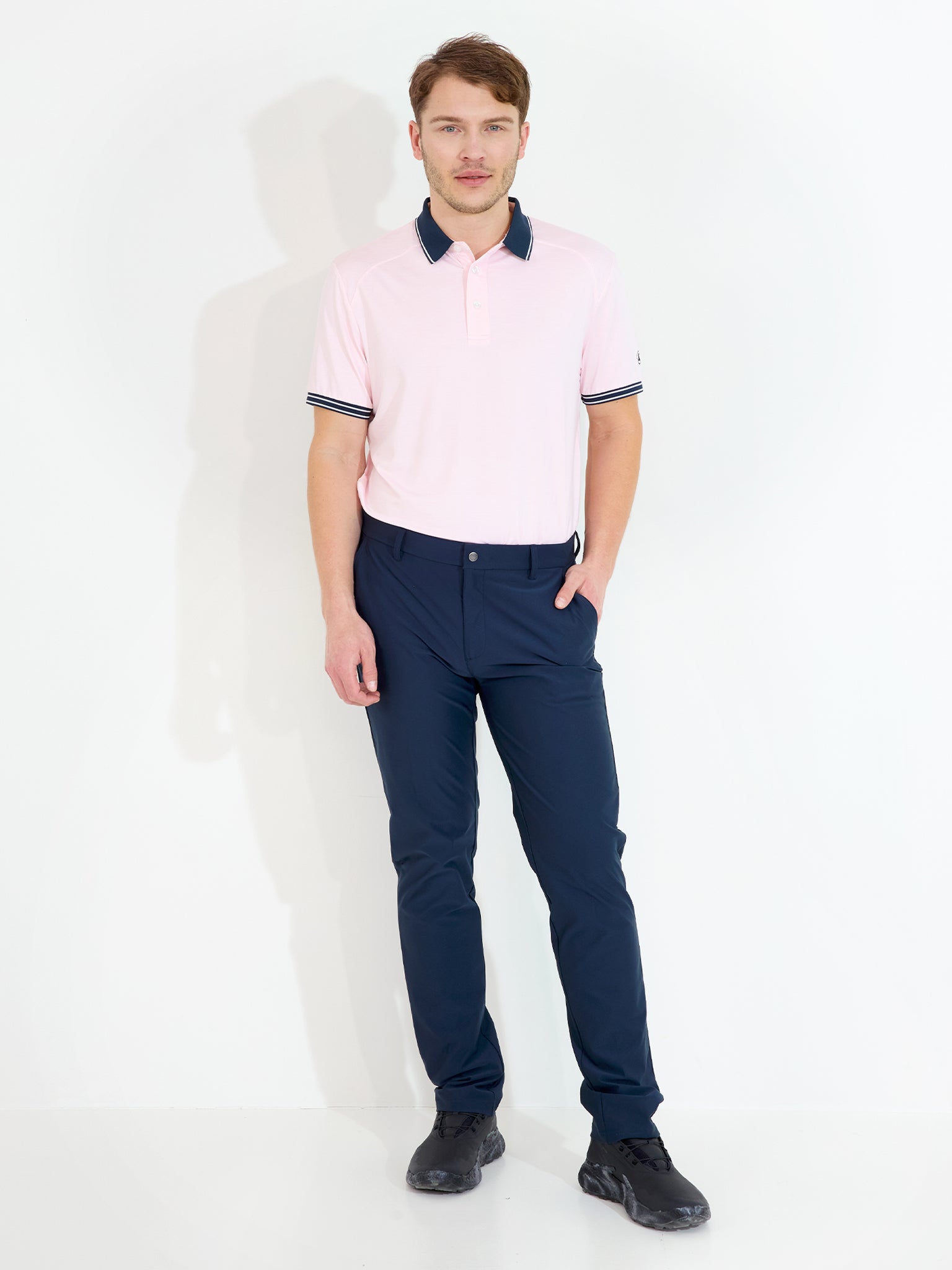 Mens Spey drycool polo - lt.pink-3