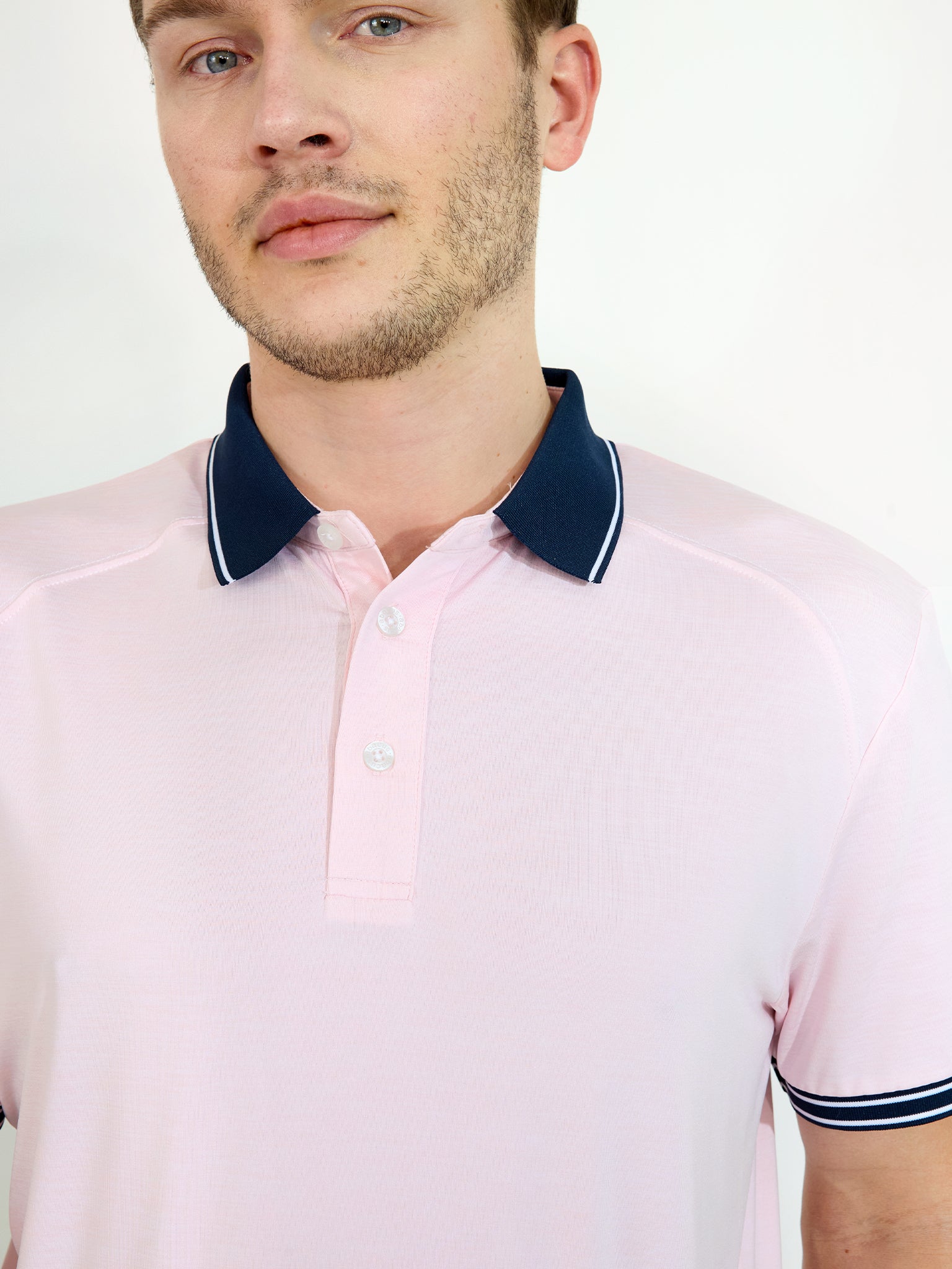 Mens Spey drycool polo - lt.pink-5