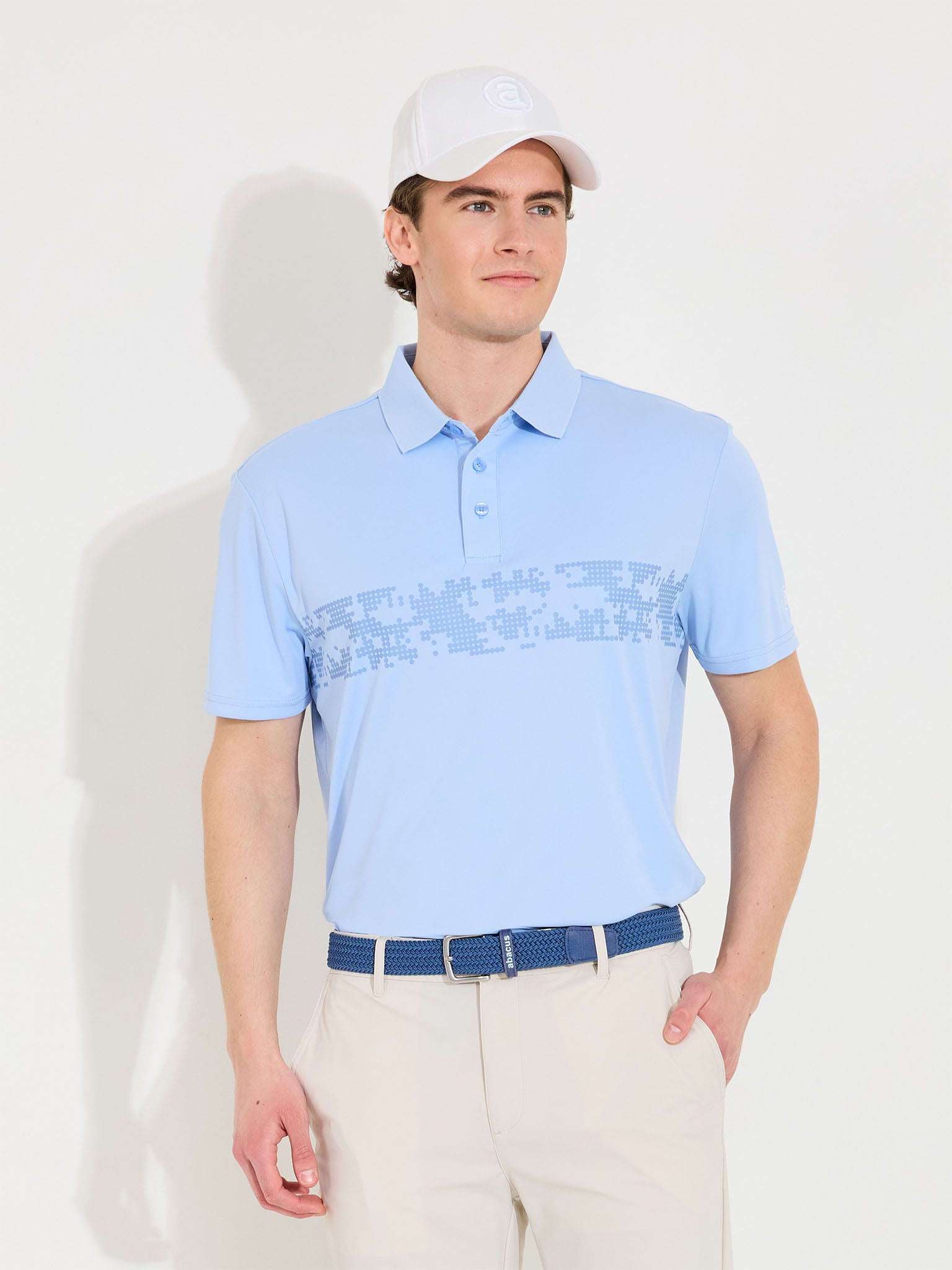 Mens Hosel drycool polo - iceblue