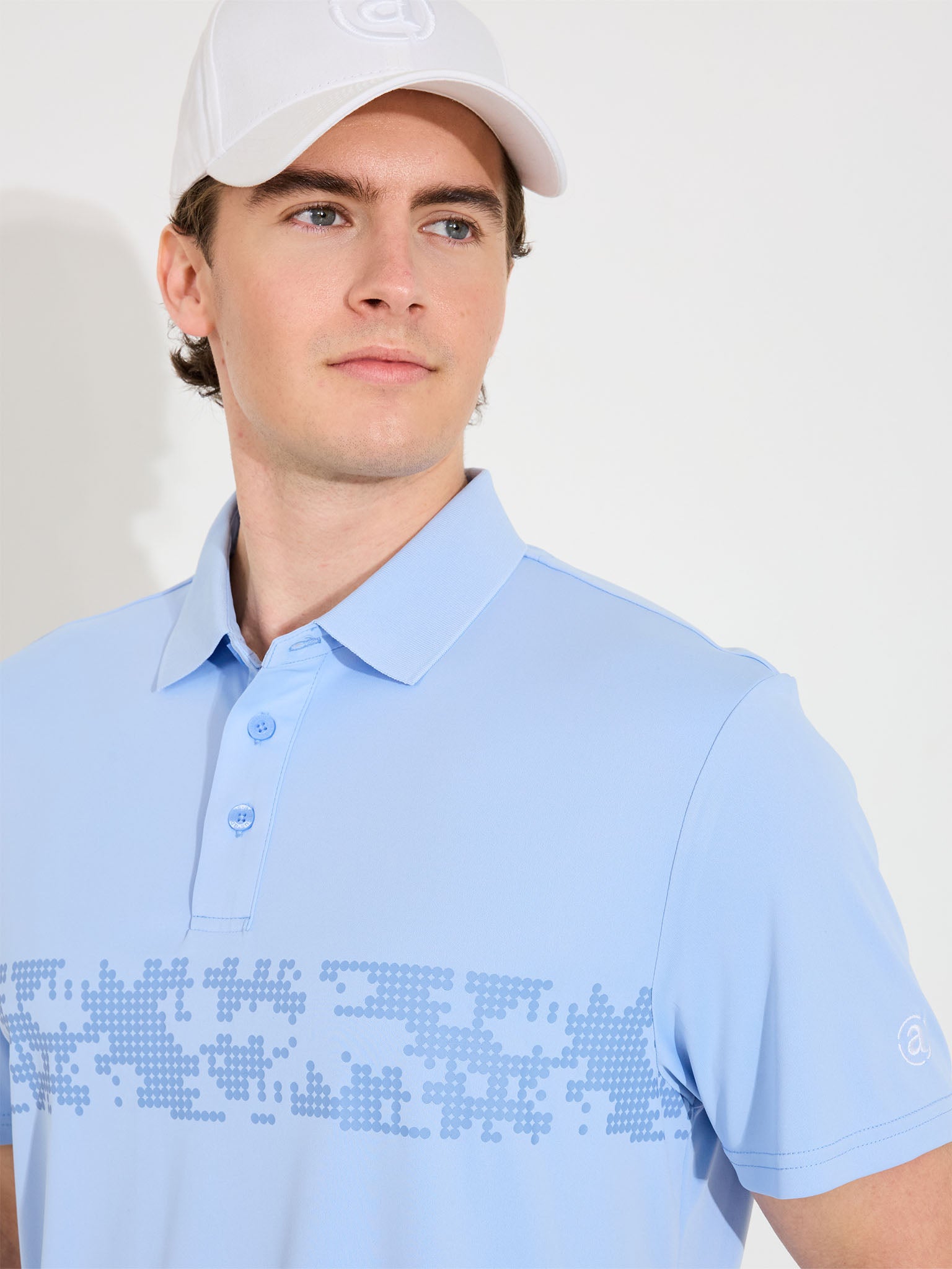 Mens Hosel drycool polo - iceblue-3