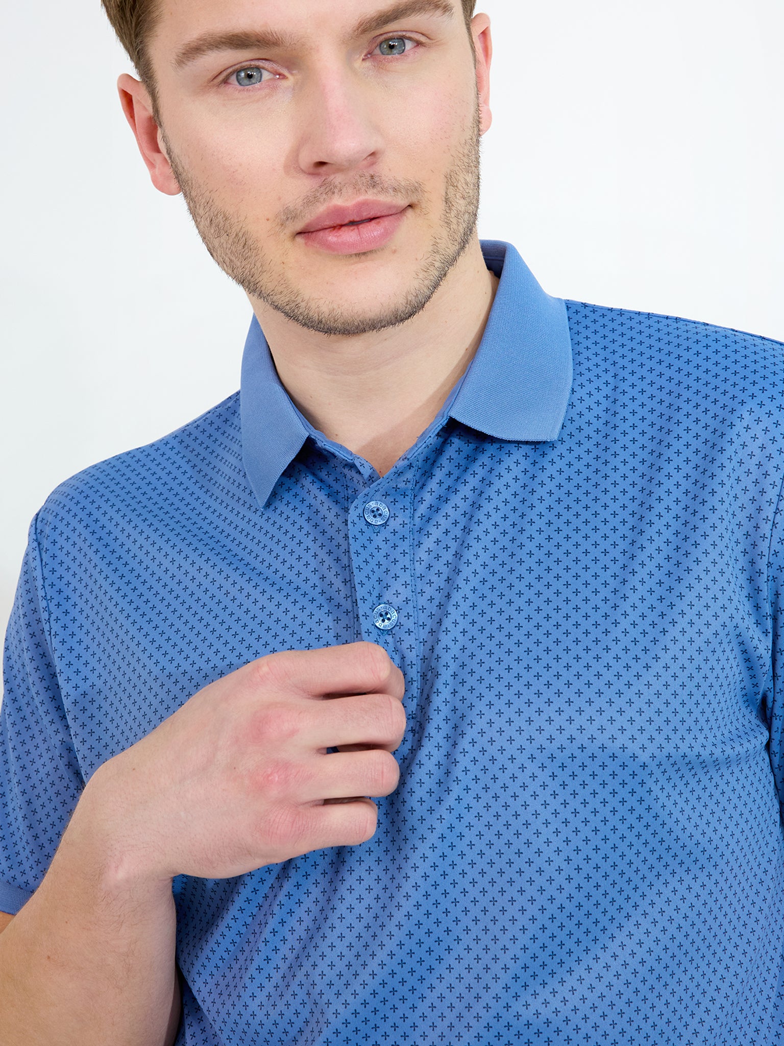 Mens Hayden drycool polo - horizon blue-5