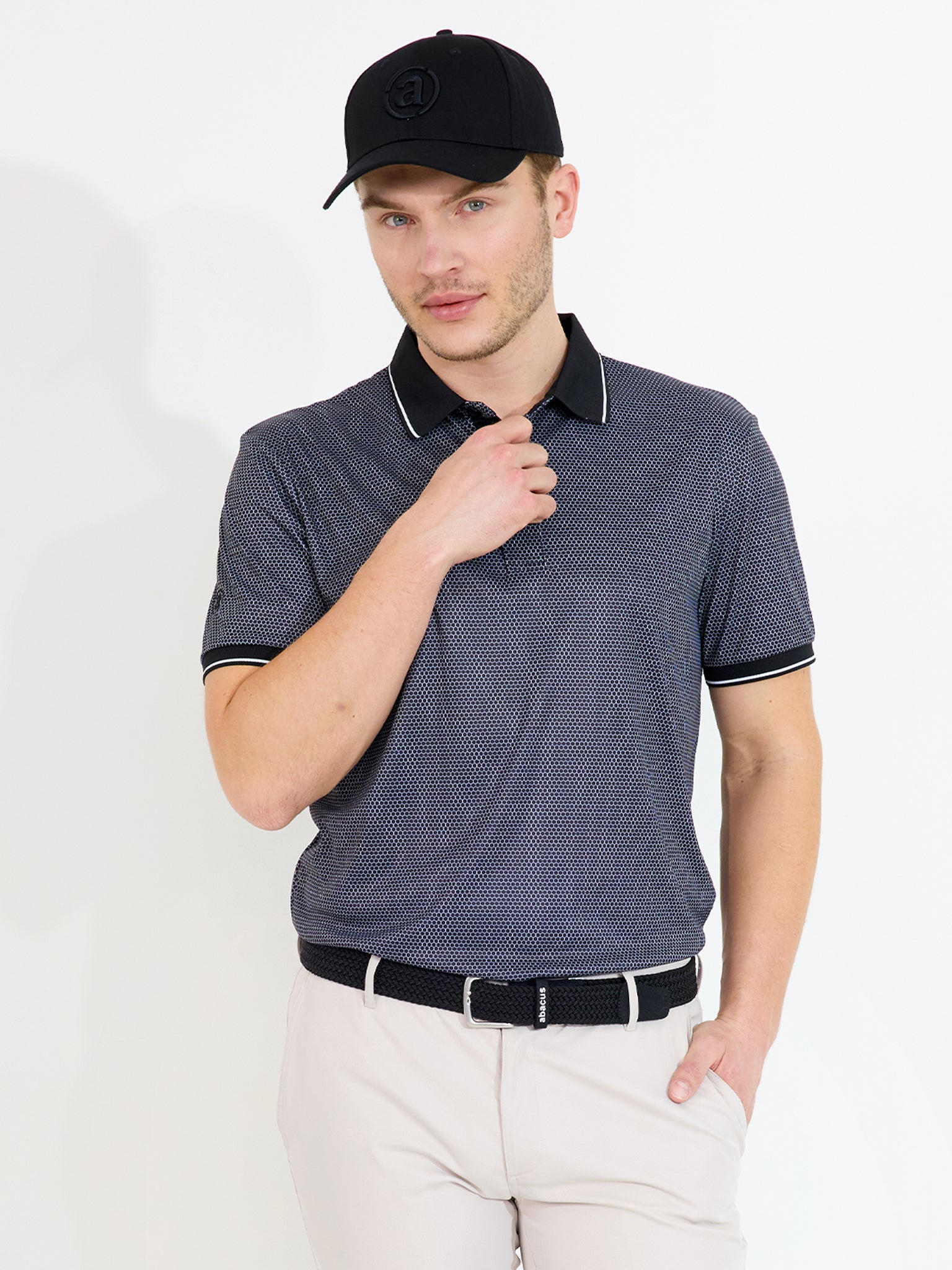 Mens Headfort drycool polo - black