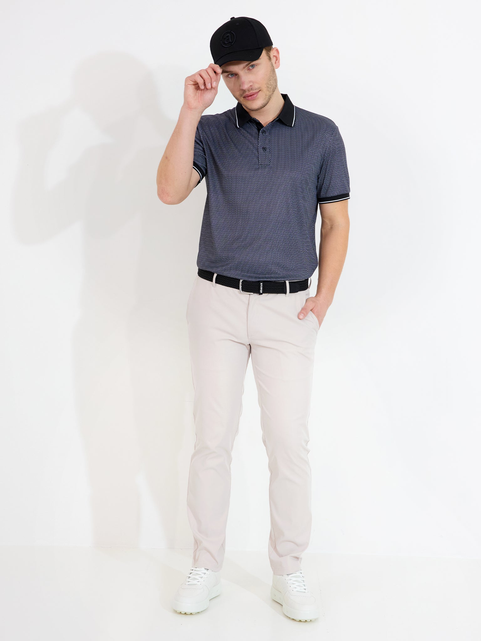 Mens Headfort drycool polo - black-3