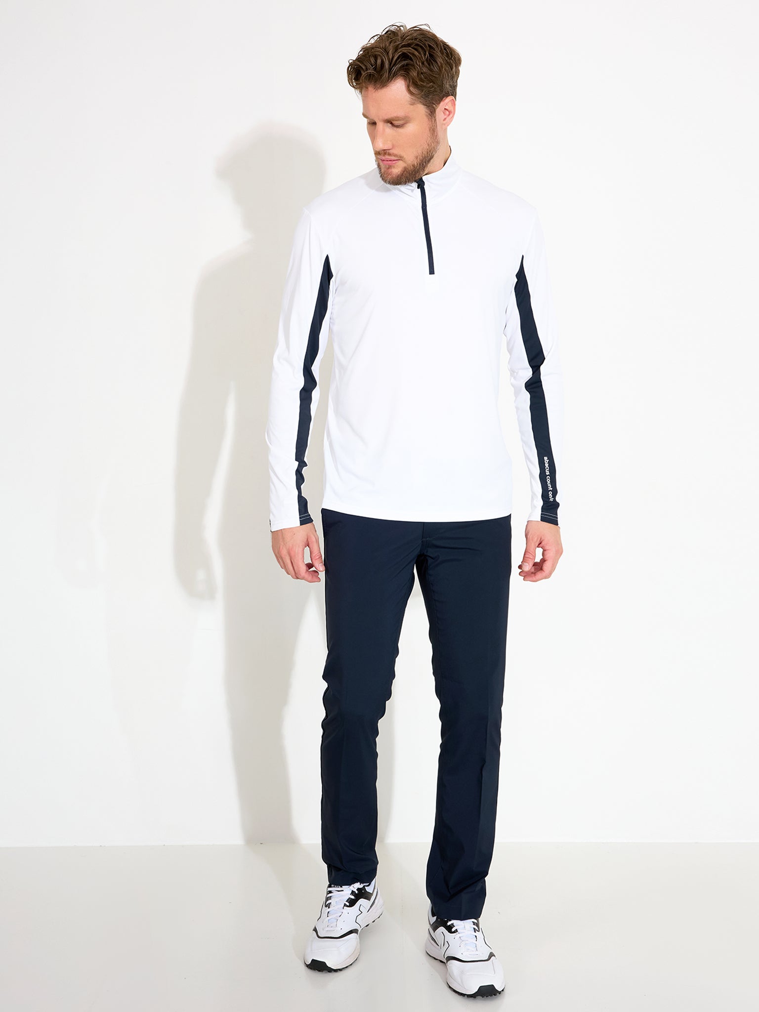 Mens Aloha UV longsleeve - white/navy-3