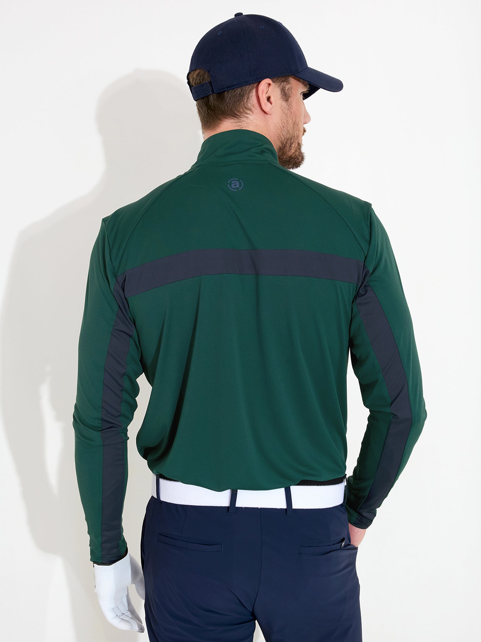 Mens Aloha UV longsleeve - course green-2
