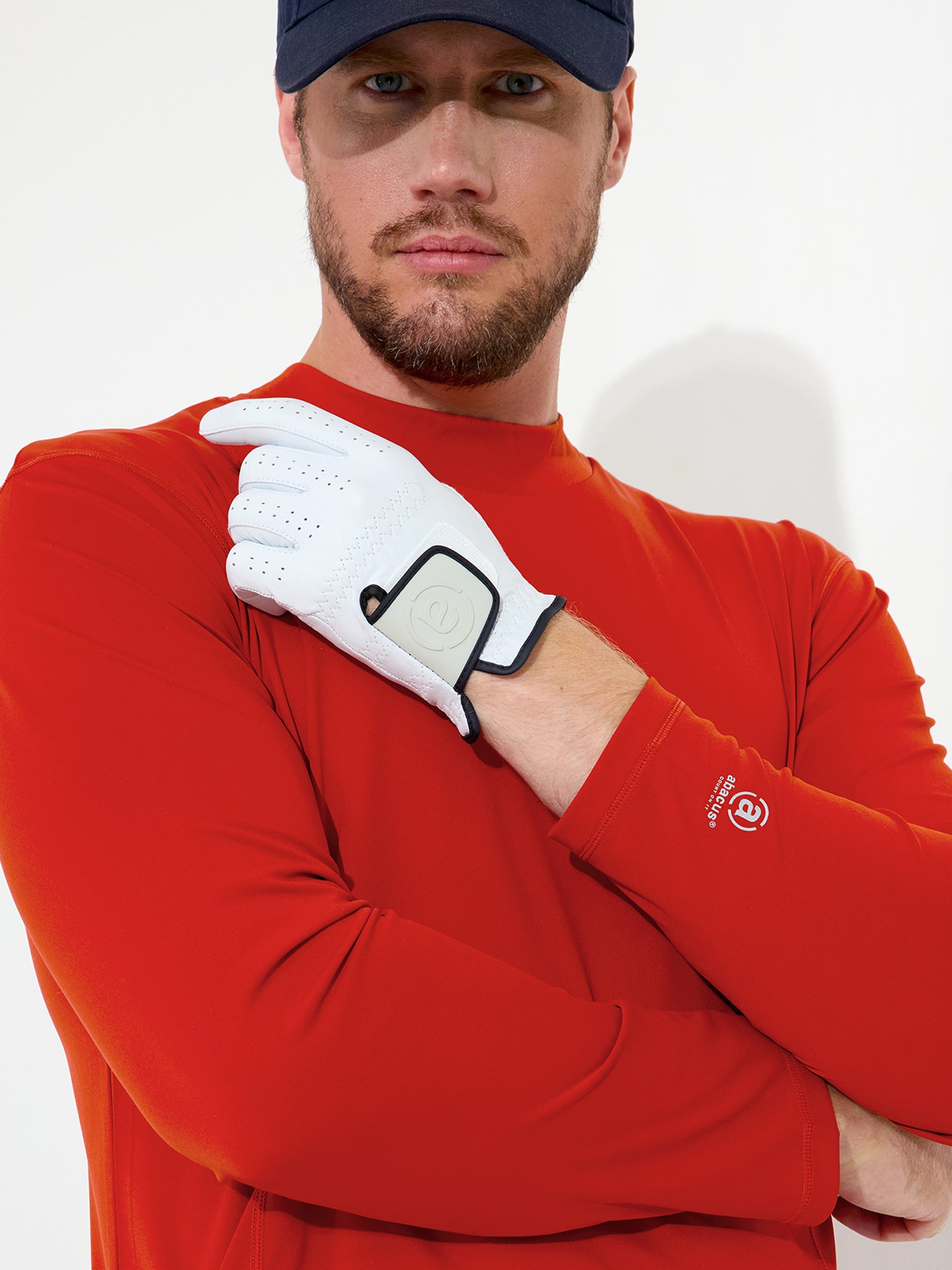 Mens Aloha UV turtle neck - crimson-4