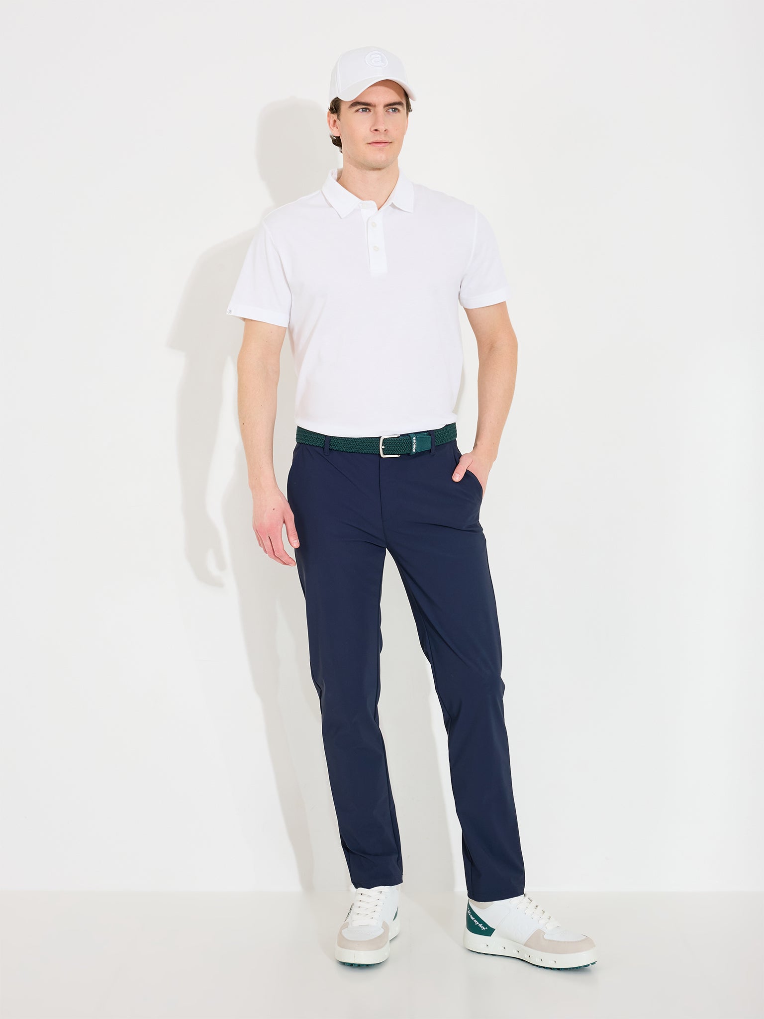 Mens Hillside polo - white-3