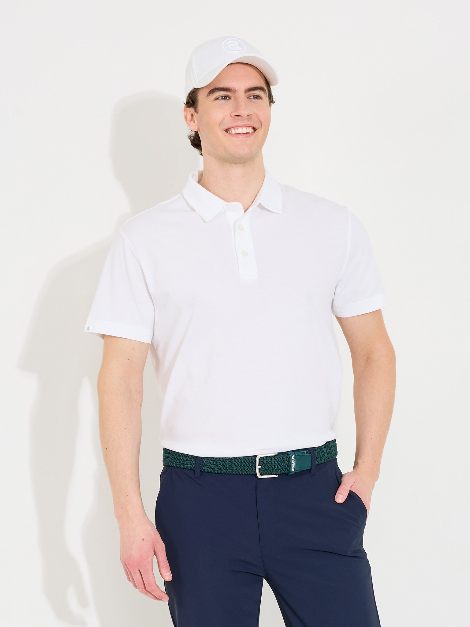 Mens Hillside polo - white