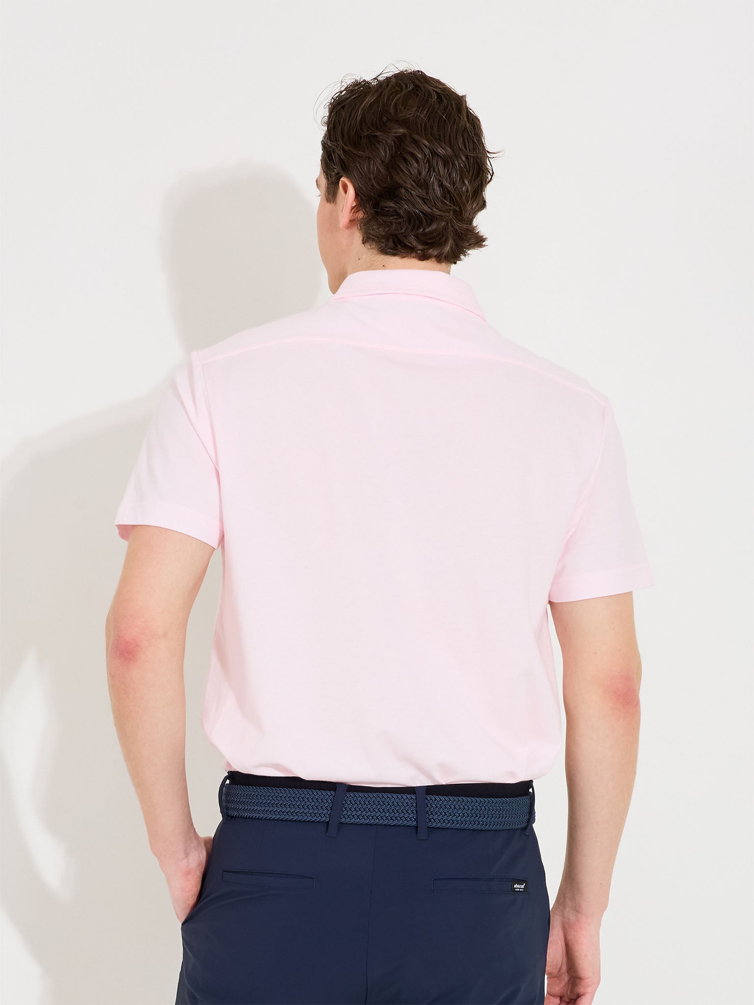 Mens Hillside polo - lt.pink
