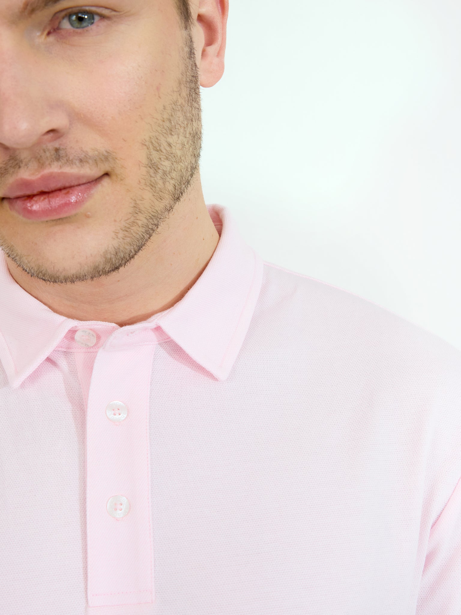 Mens Hillside polo - lt.pink-8