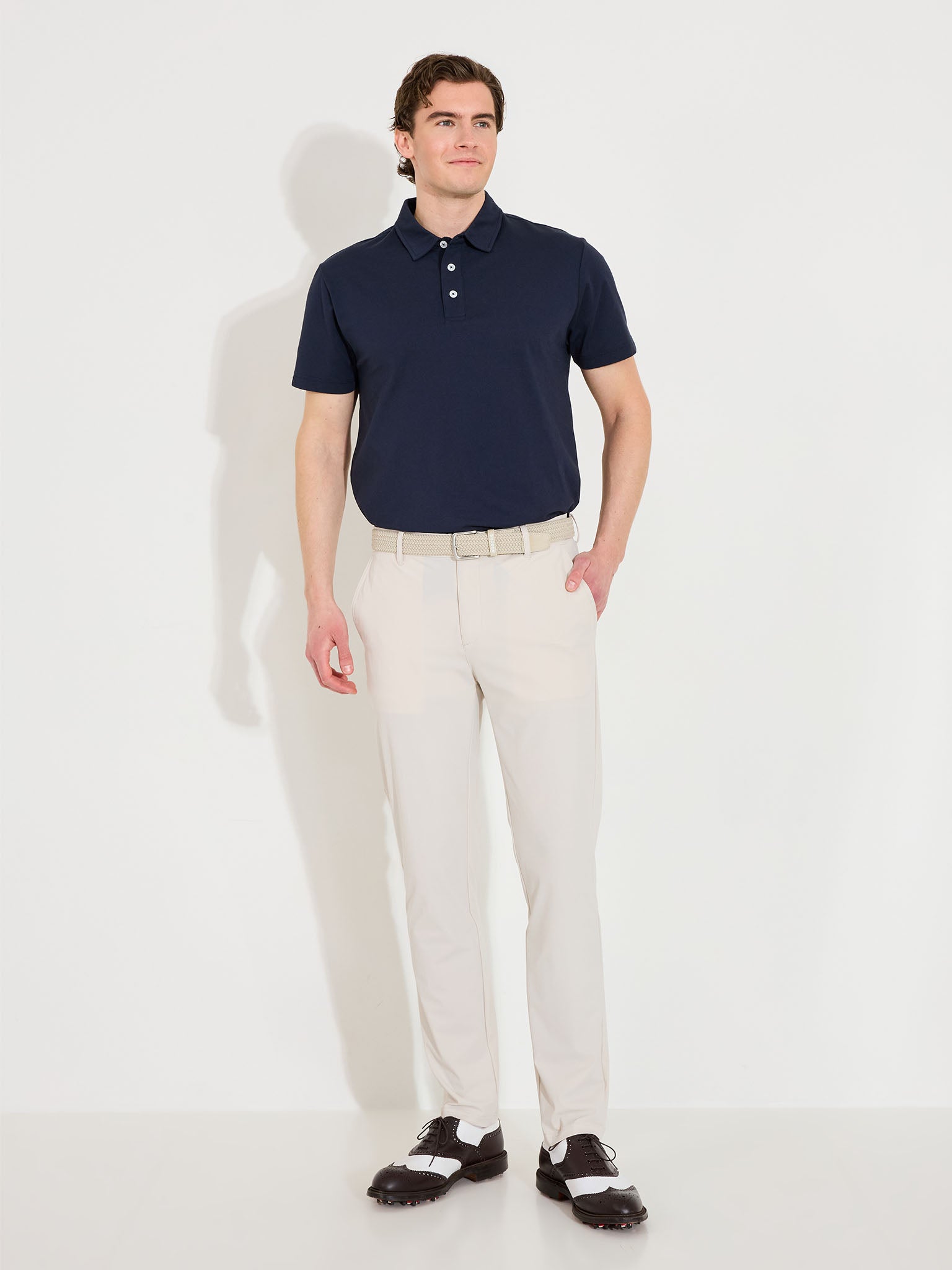Mens Hillside polo - navy-3