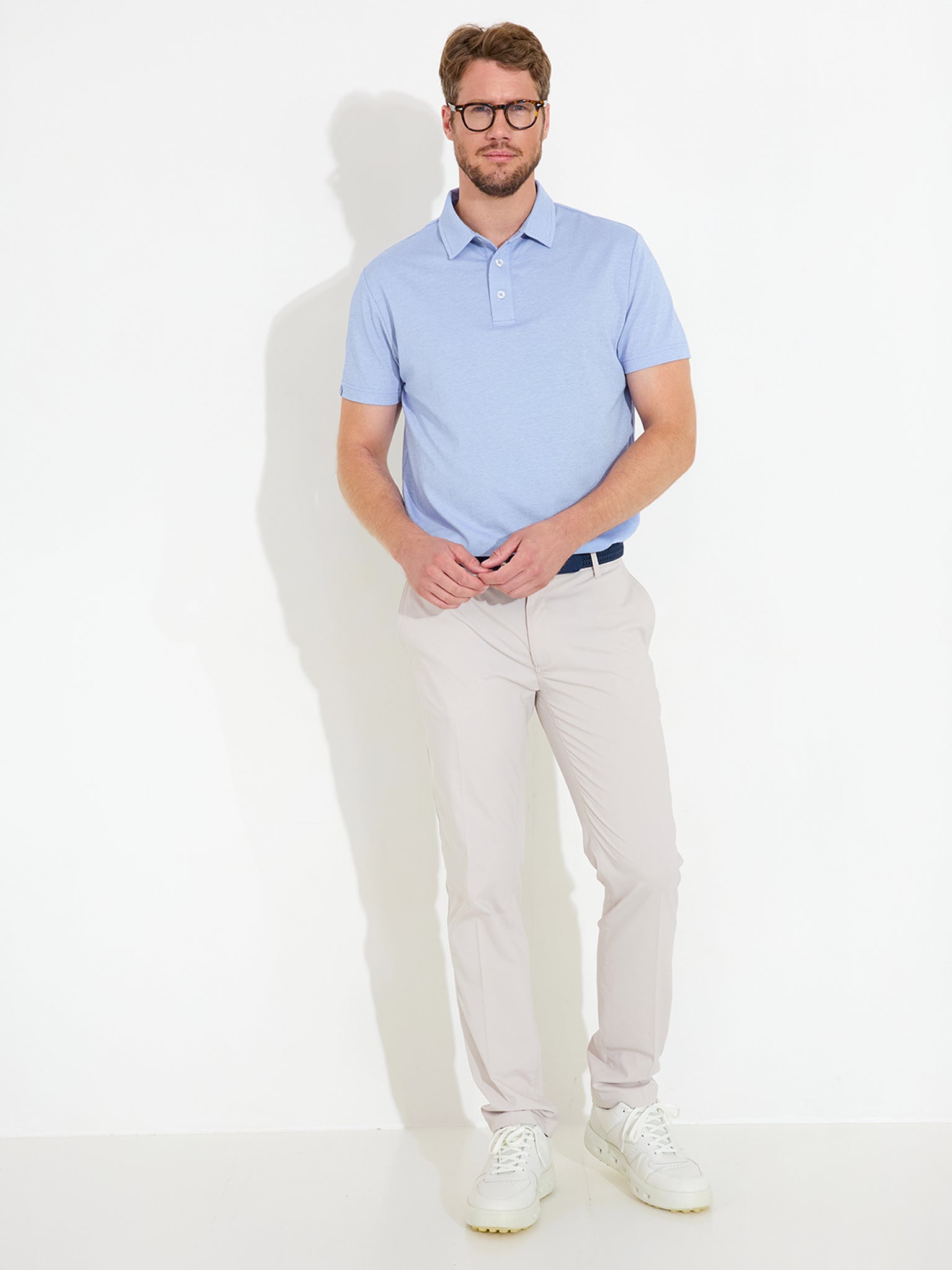 Mens Hillside polo - oxfordblue-3
