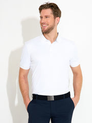 Mens Hammel recycled polo - white