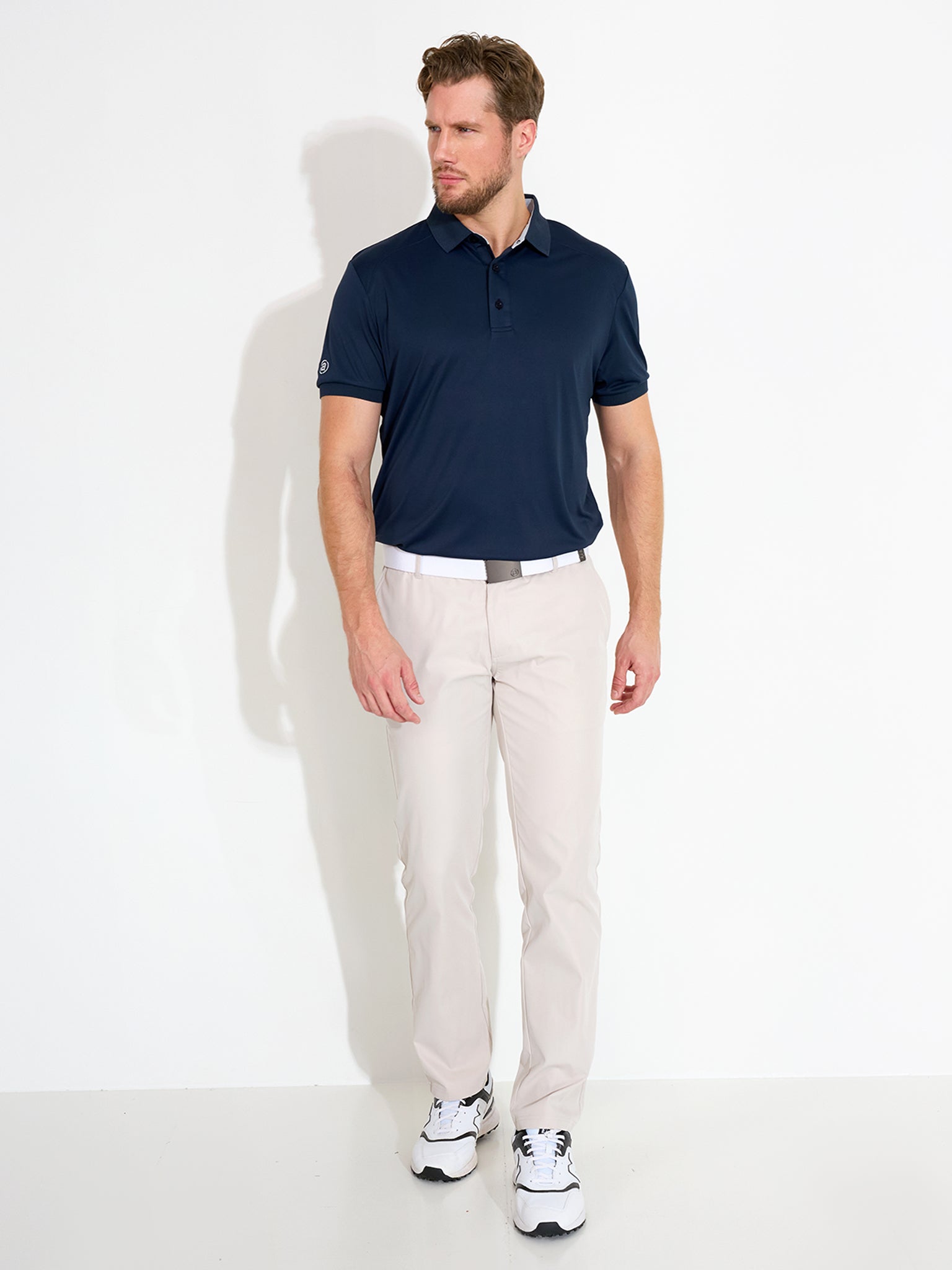 Mens Hammel recycled polo - navy-3