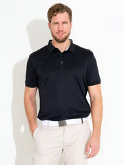 Mens Hammel recycled polo - black