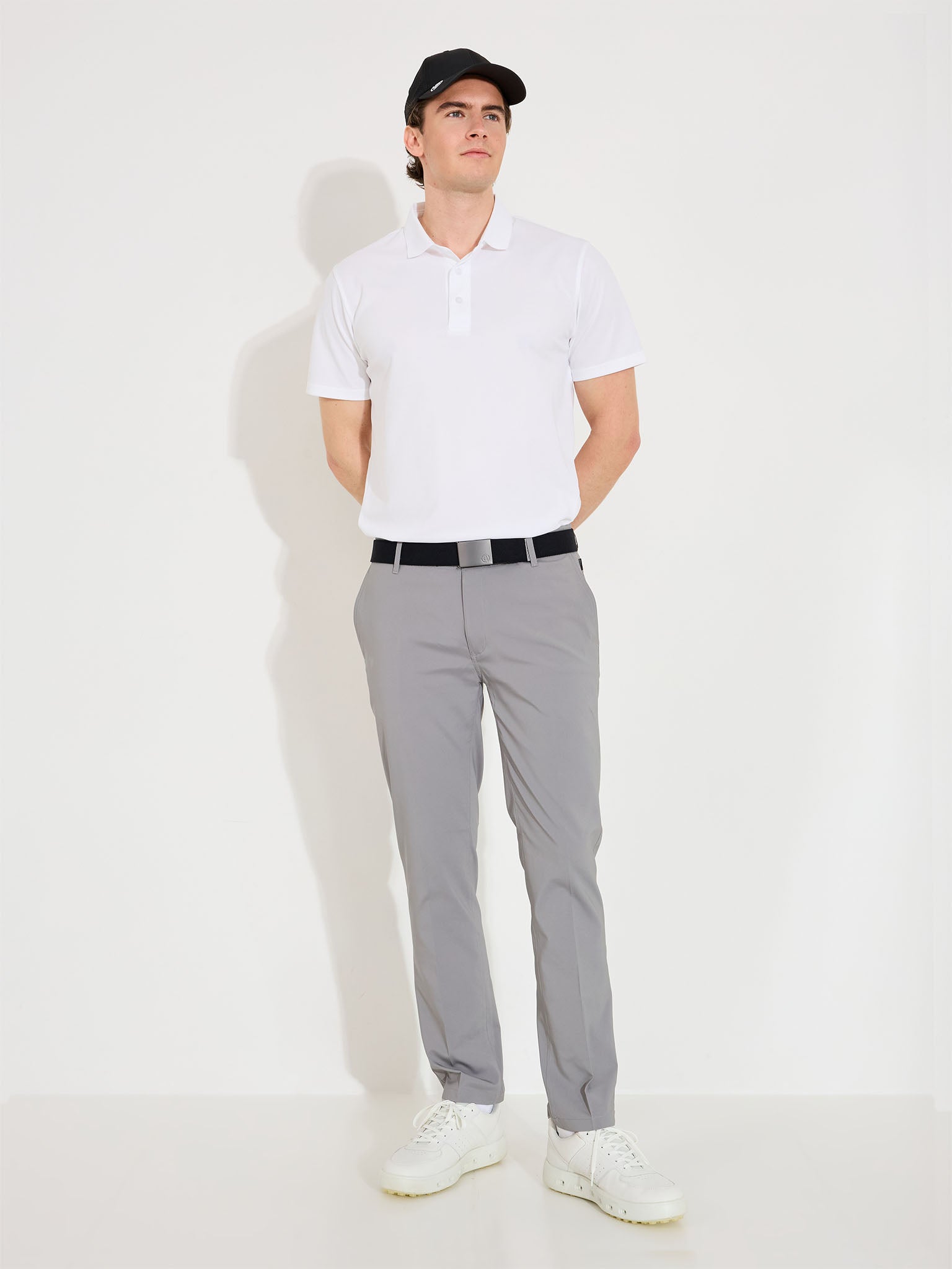 Mens Cleek flex trousers - grey-3