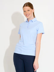 Lds Cray drycool polo - lt.blue