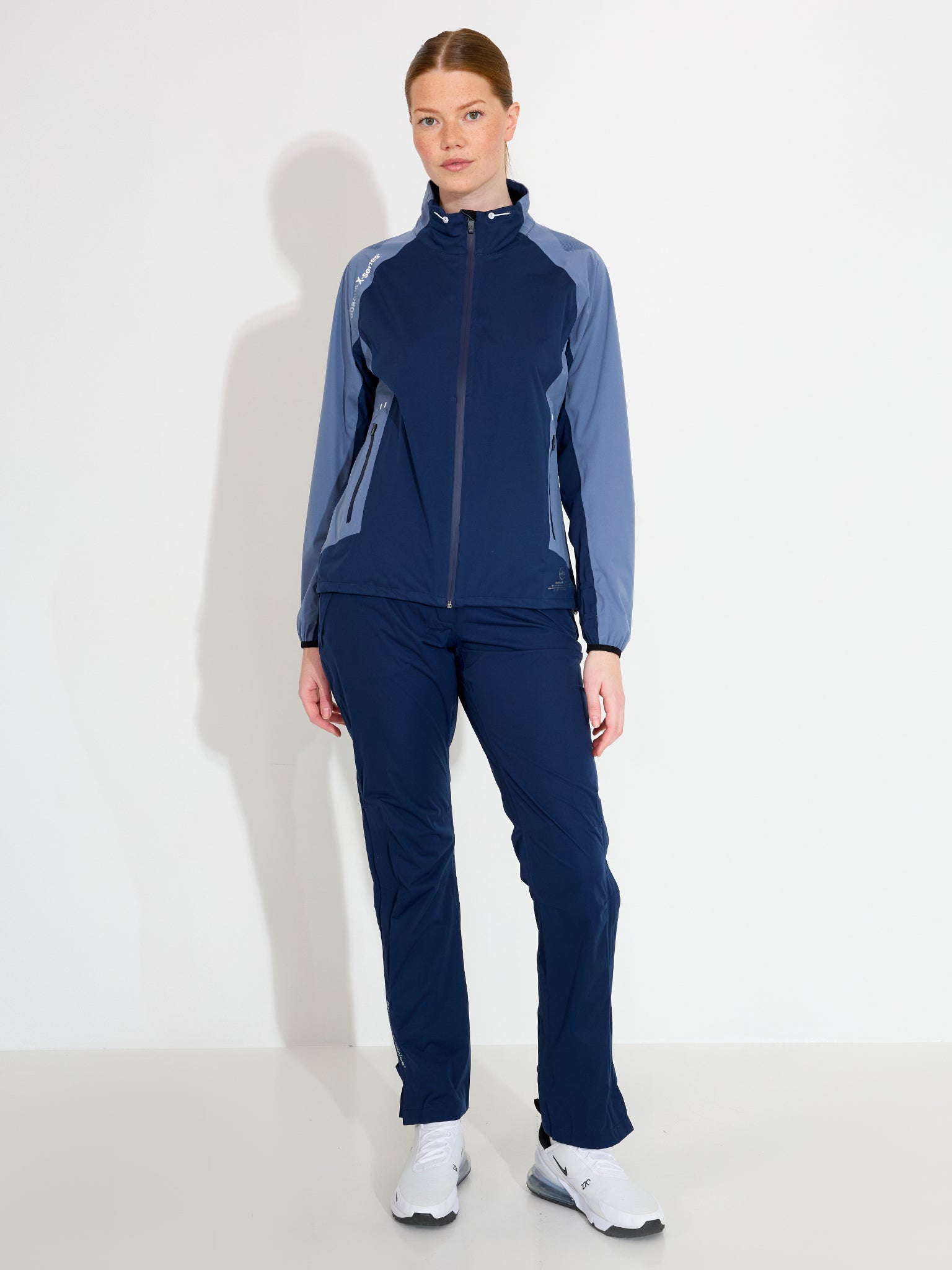 Lds Pitch 37.5 technology rainjacket - dusty blue – Abacus Sportswear