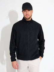 Mens Lanark classics stretch windjacket - black