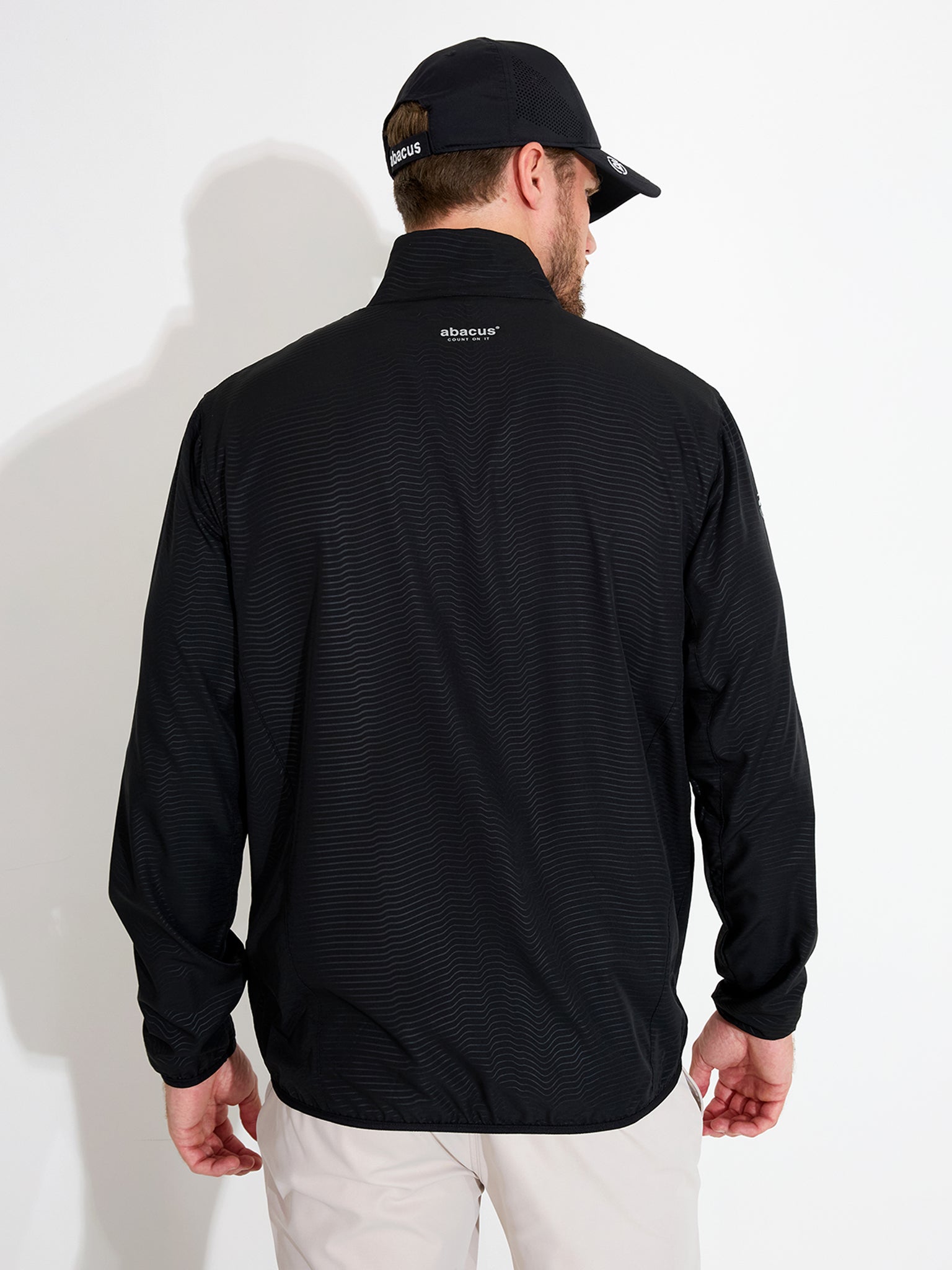 Mens Lanark classics stretch windjacket - black – Abacus Sportswear
