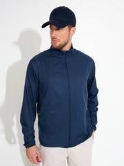Mens Lanark classics stretch windjacket - navy
