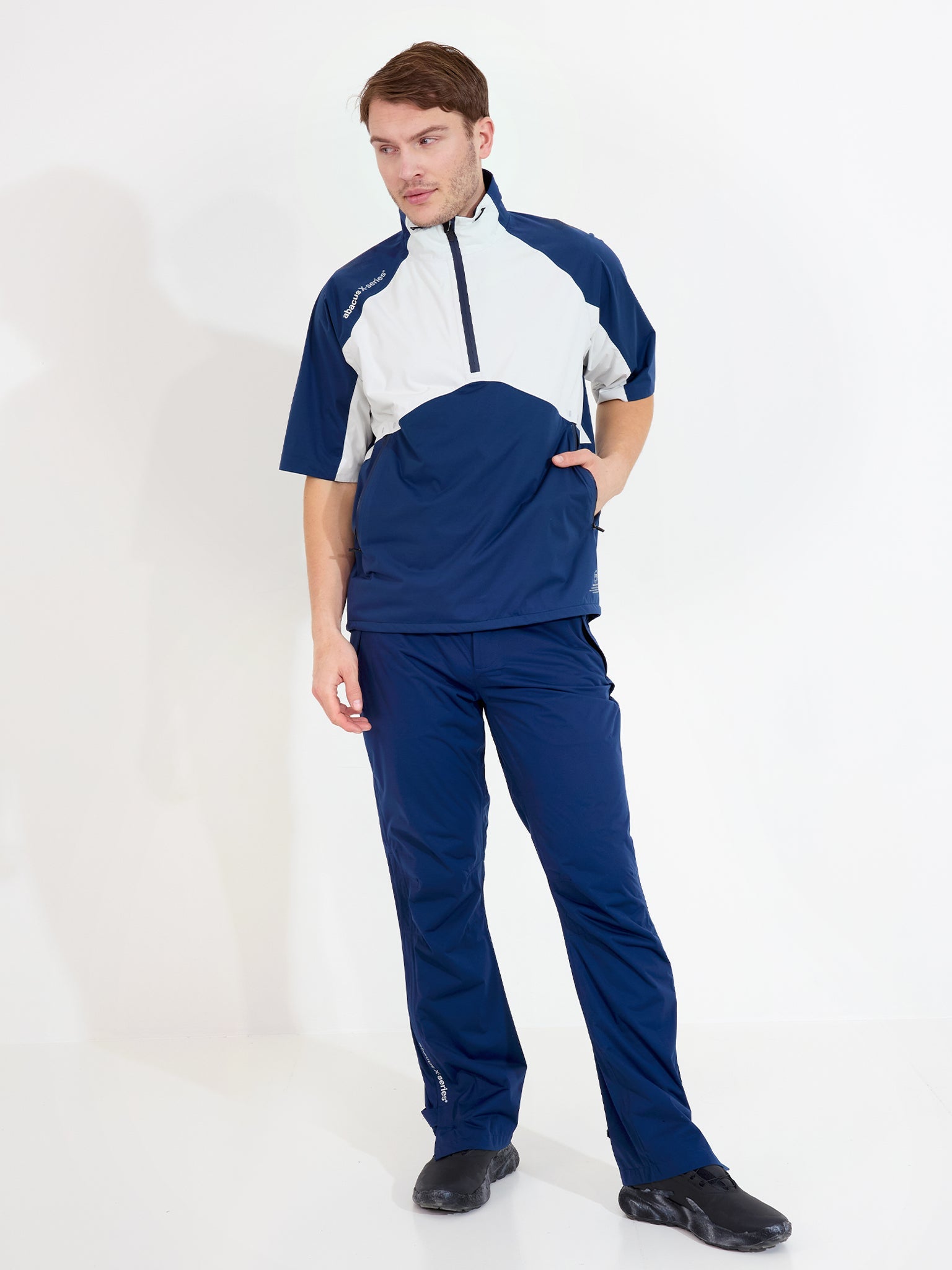 Men's Pitch 37.5 Waterproof Golf Shirt – Clam | abacus – Abacus