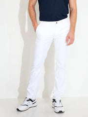 Mens Cleek flex trousers - white