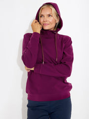 Lds Banff hoodie - beetroot