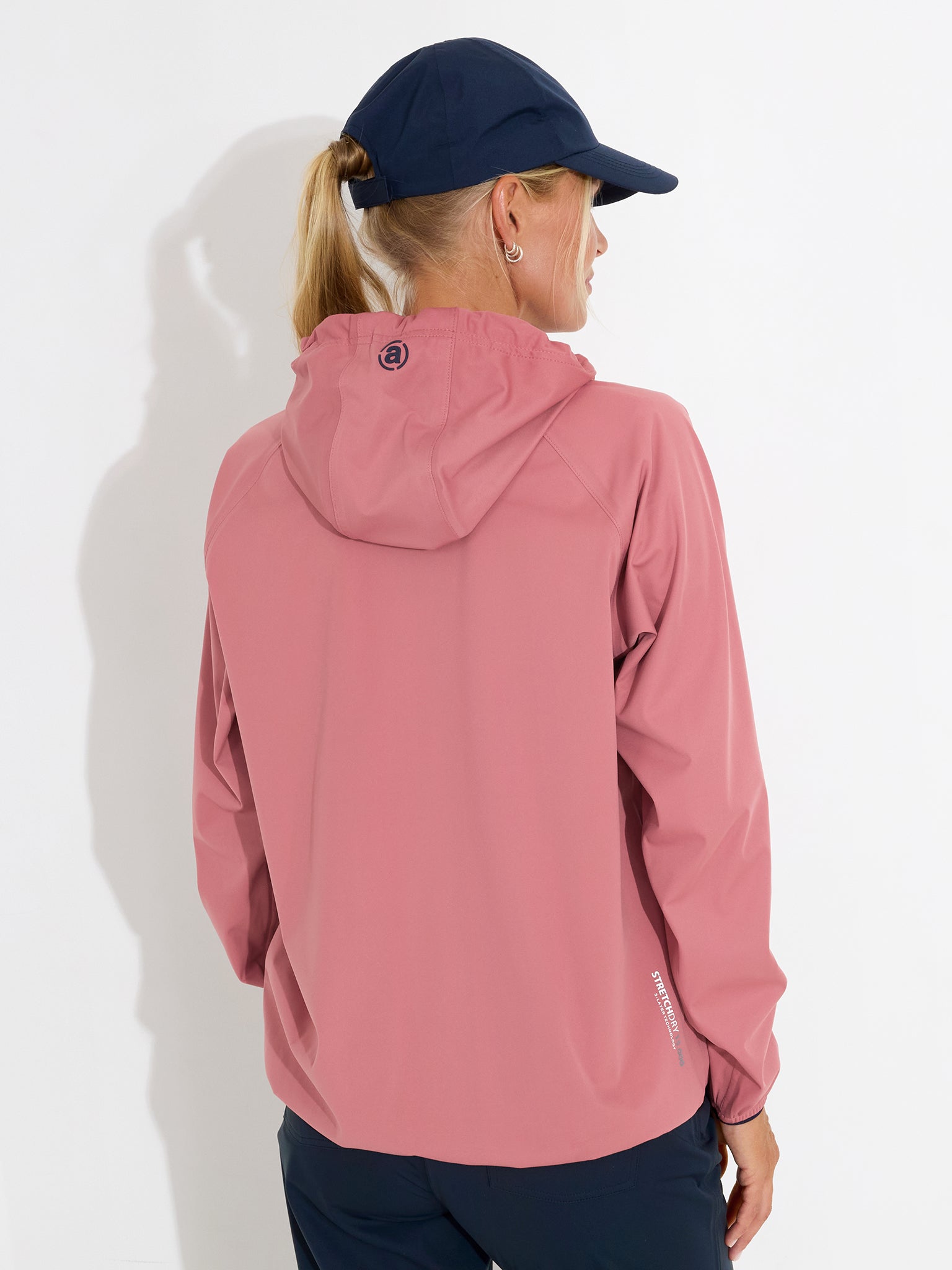 Lds Bounce waterproof hoodie - dusty rose – Abacus Sportswear