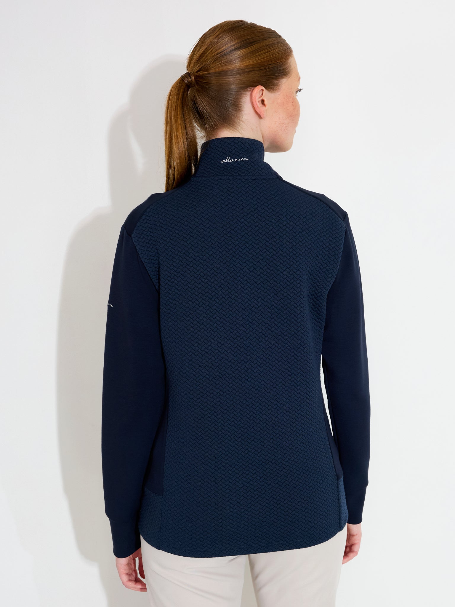 Lds Carden midlayer jacket - navy – Abacus Sportswear