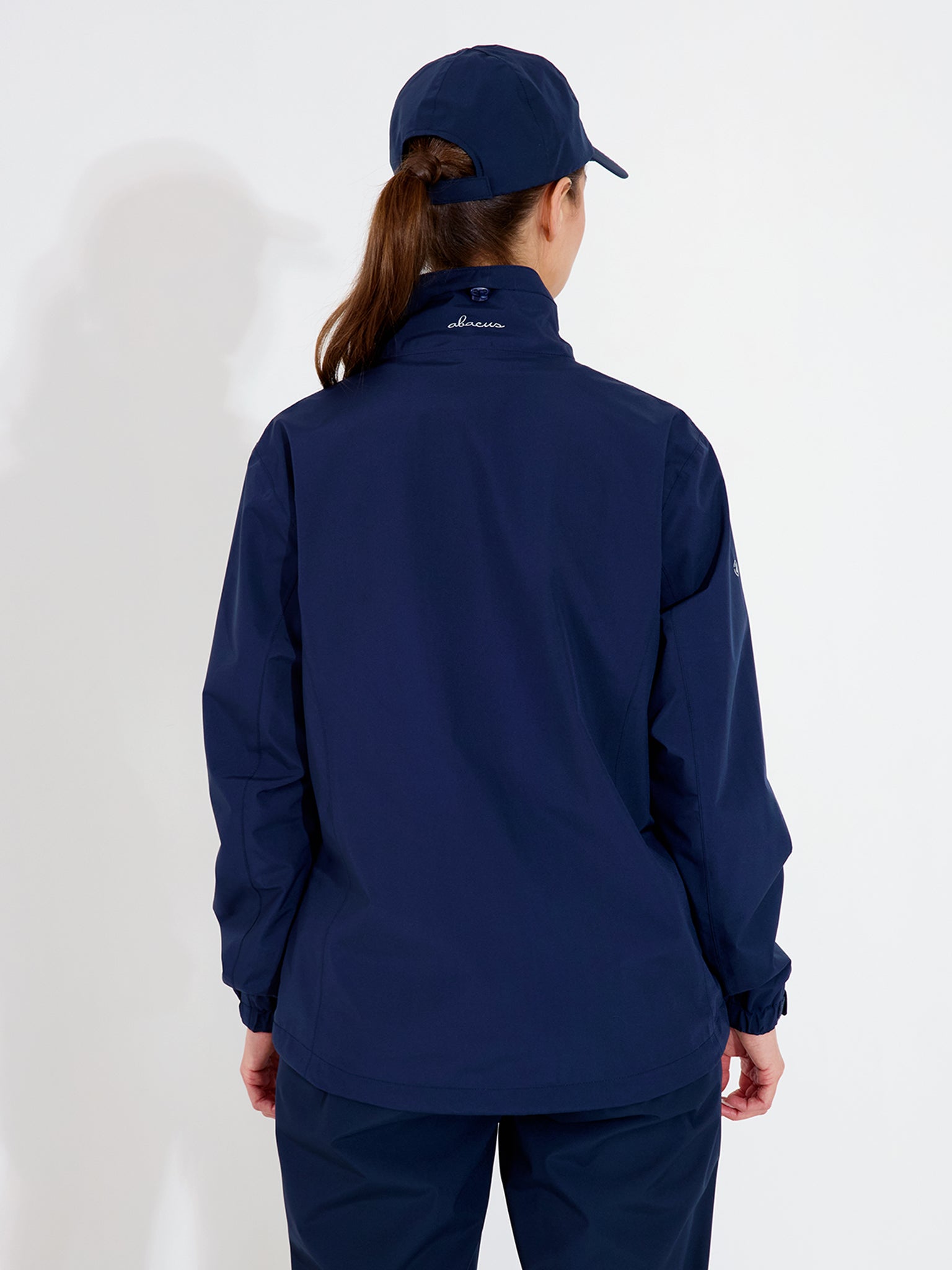 Lds Links stretch rainjacket - navy – Abacus Sportswear