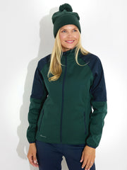 Lds Muirfield softshell jacket - course green