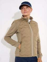 Lds Portrush hybrid jacket - taupe