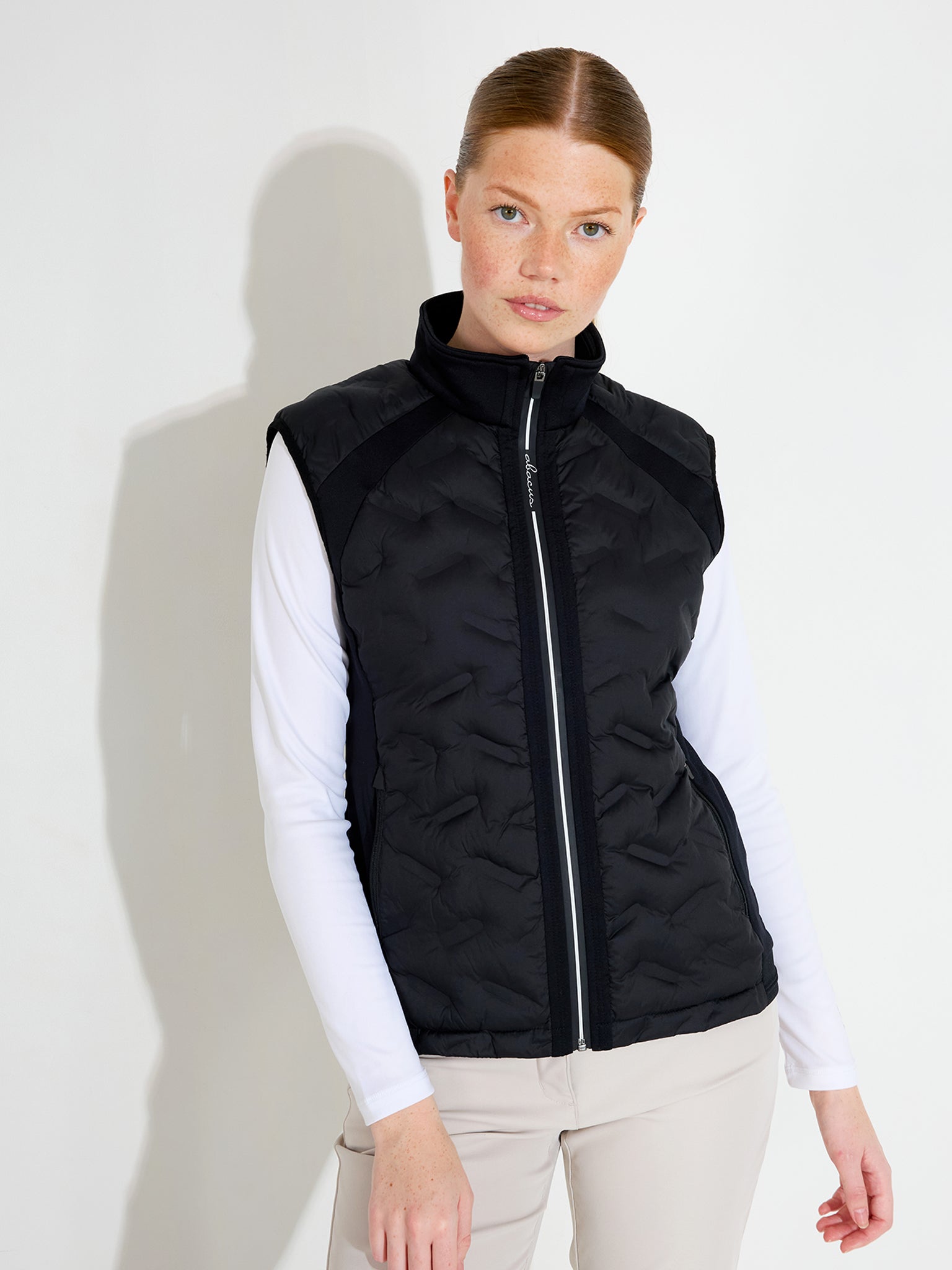 Lds Carden midlayer jacket - navy – Abacus Sportswear