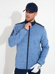 Mens Arden midlayer fullzip - horizon blue