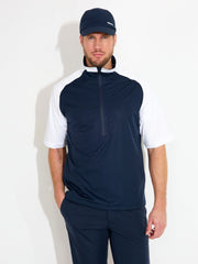 Mens Bounce rainshirt - navy/white