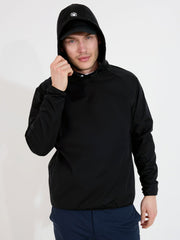 Mens Bounce waterproof hoodie - black