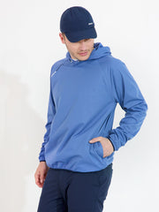 Mens Bounce waterproof hoodie - horizon blue