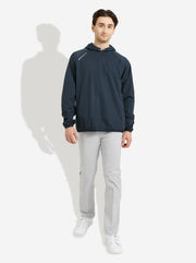 Mens Bounce waterproof hoodie - navy