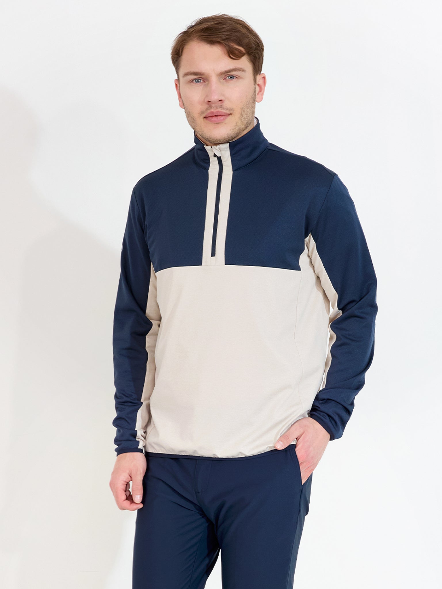 Mens Erne midlayer - clam melange – Abacus Sportswear