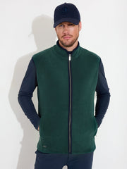 Mens Foxhills midlayer bodywarmer - course green