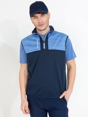 Mens Kingsbarns hybrid vest - horizon blue