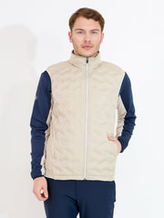 Mens Portrush hybrid vest - lt.sand