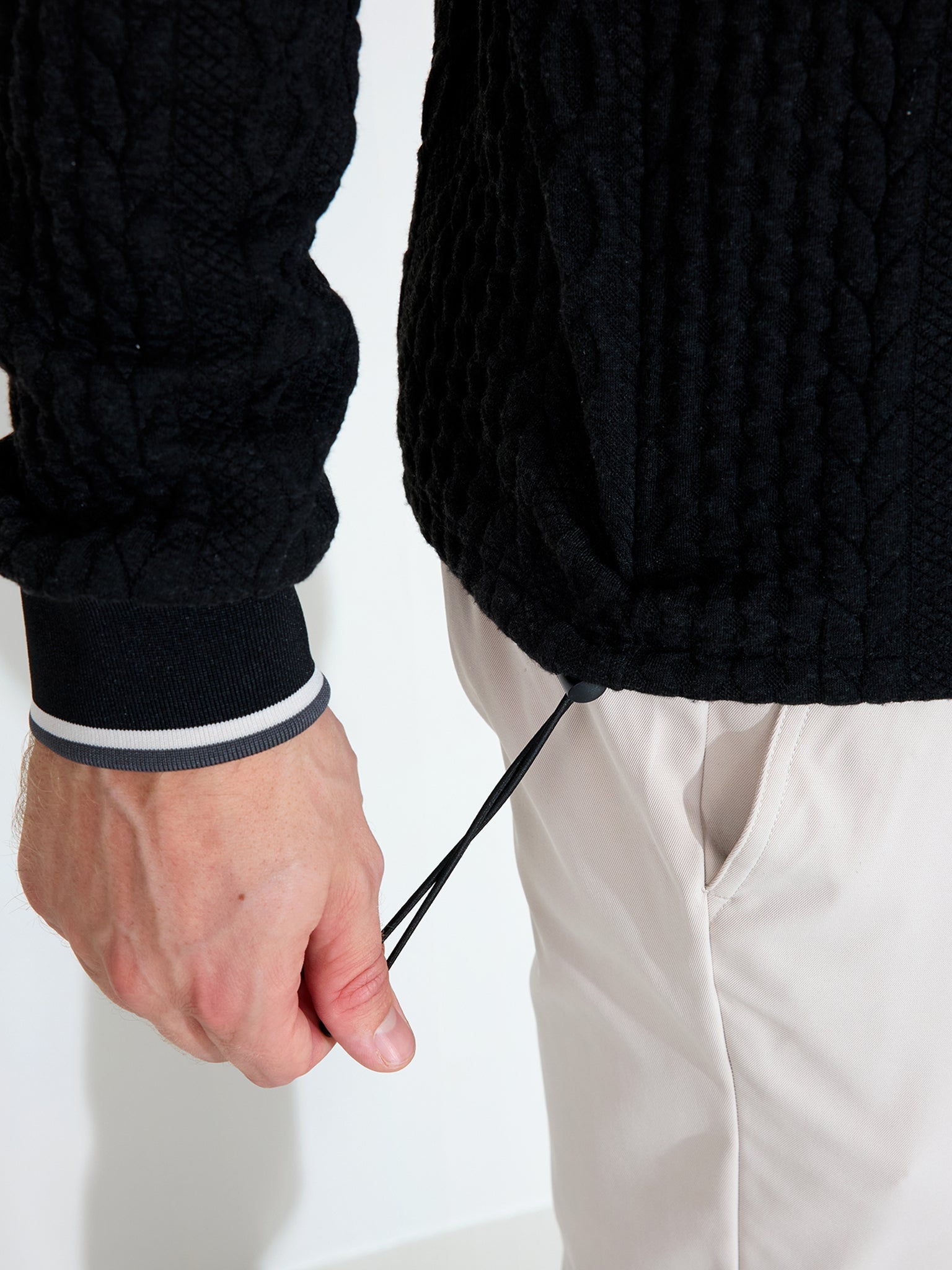 Mens Woburn midlayer - black – Abacus Sportswear