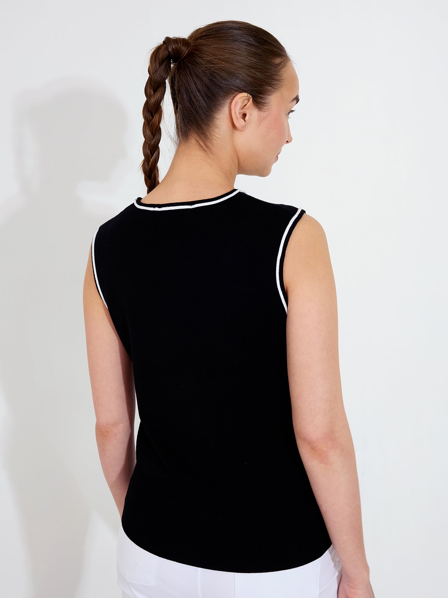 Lds Niblick sleeveless - black – Abacus Sportswear