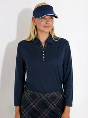 Lds Limerick 3/4 sleeve - navy combo