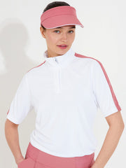 Lds Aloha UV halfsleeve - white/rose