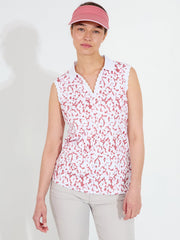 Lds Victoria drycool sleeveless - dusty rose
