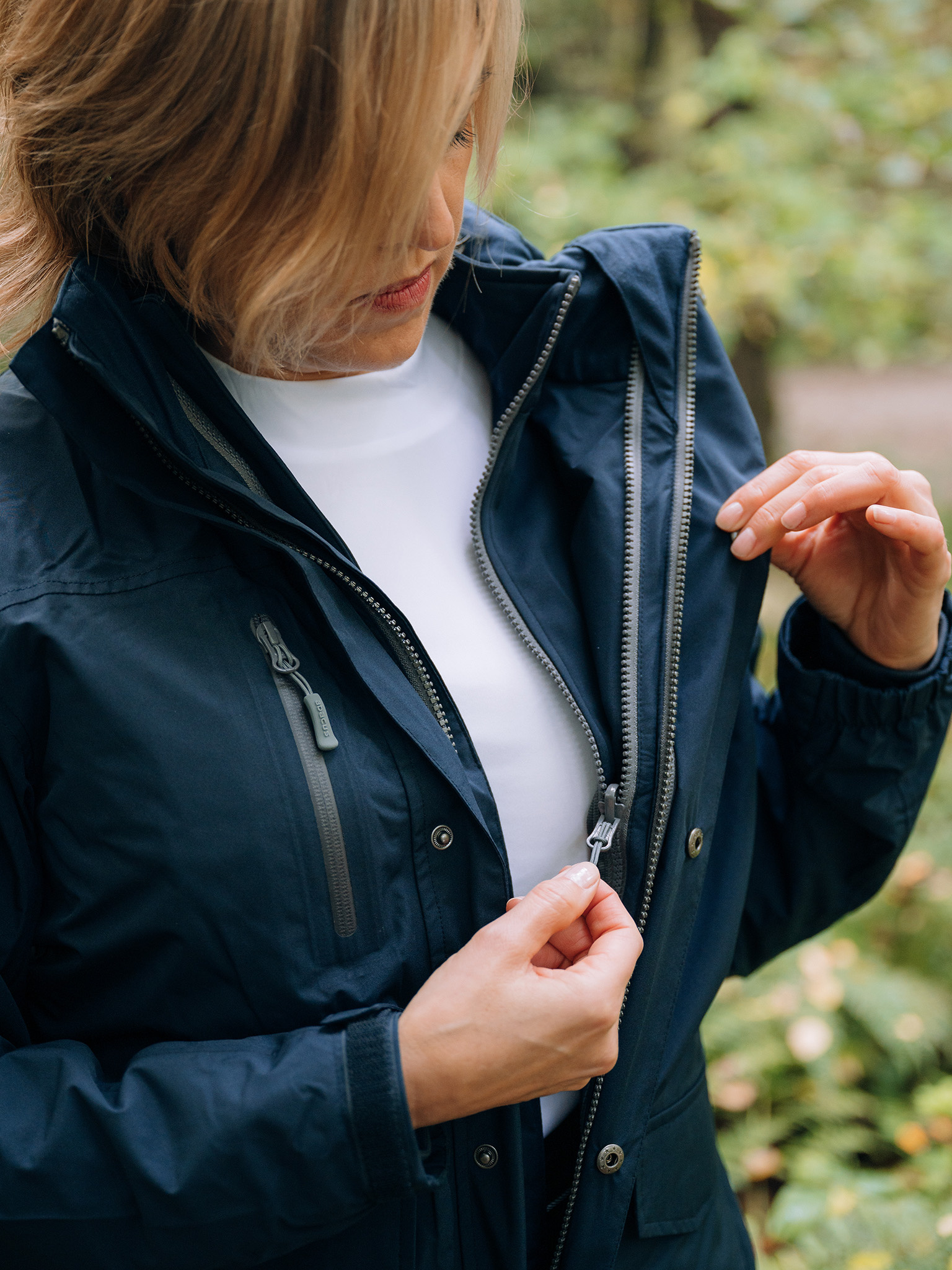 Lds Staff 3 in1 jacket - navy